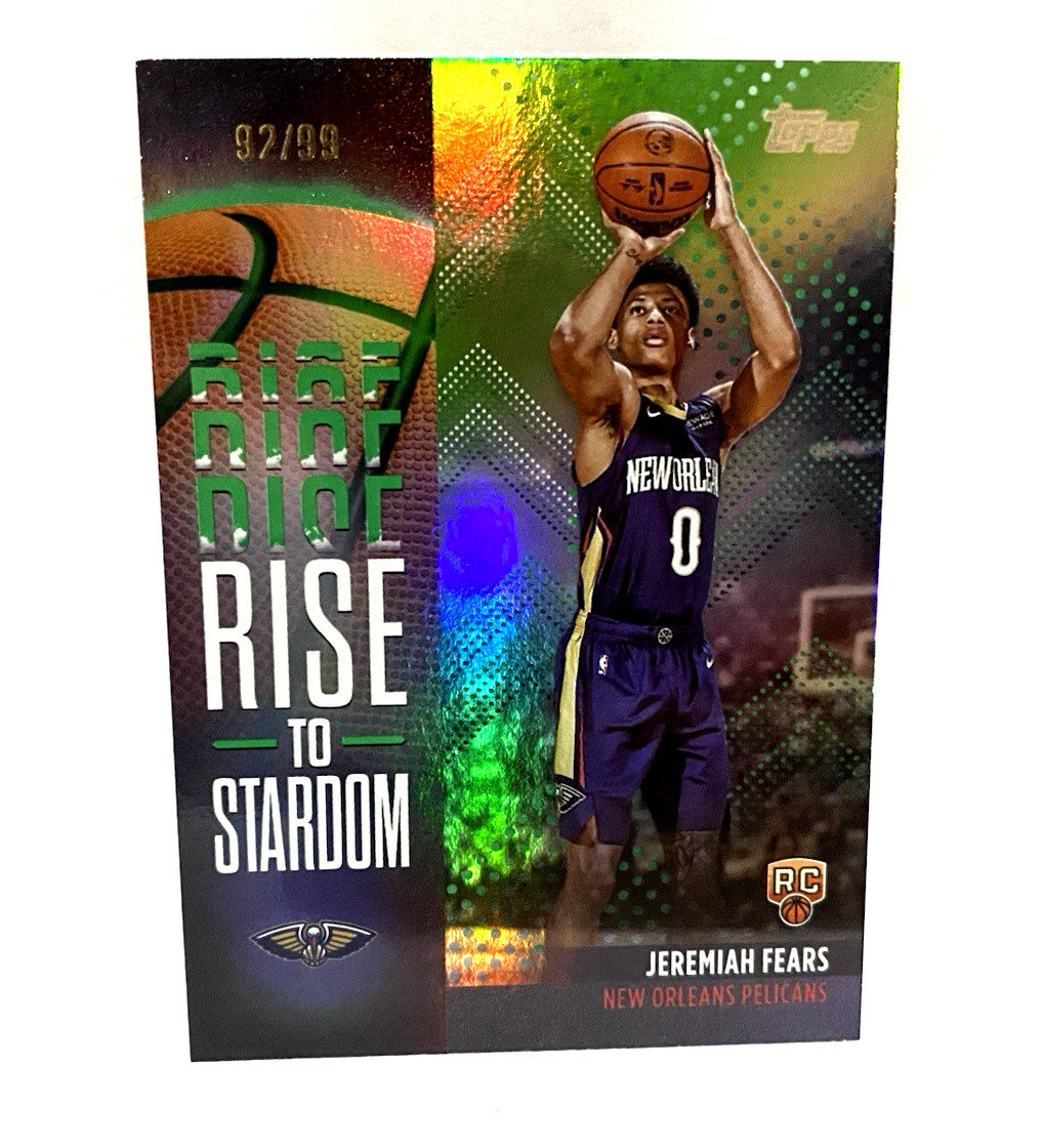 2025-26 Topps Flagship Basketball JEREMIAH FEARS Rise To Stardom Green #/99