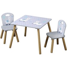 Table D'Enfant Avec 2 Chaises Alpaka, 55 X 55 X 45 CM - B