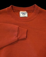 Vintage Lee Heavyweight Sweatshirt LT Rust Orange Made in USA Crewneck...
