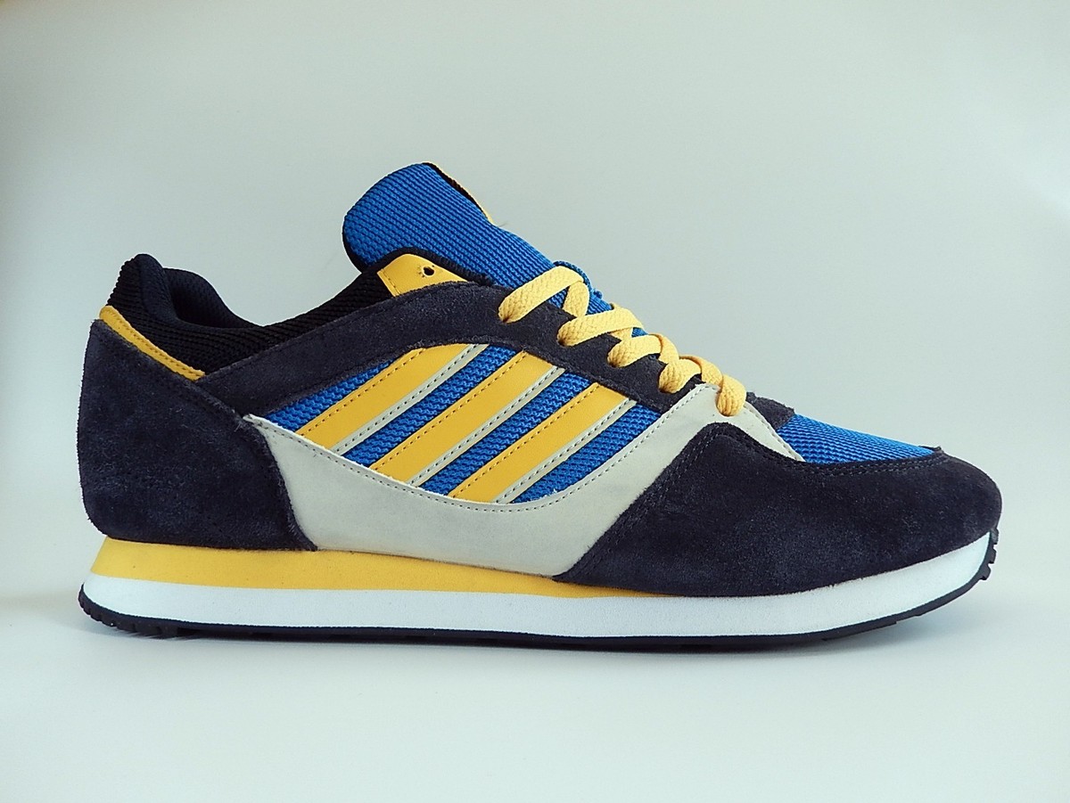 VTG Adidas Originals ZX 100 blue & yellow shoes Men's sz 10.5