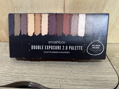 Smashbox Double Exposure 2.0 Photo Op Eye Shadow Palette w/ Brush 0.44oz(opened)
