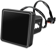 leechio LED Red Lens Brake Light Trailer Hitch Cover, 2" Receiver Square 15
