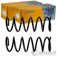 2X Spidan Fahrwerksfedern Satz Hinten Passend FÜR Seat Leon Links+Rechts | 87890