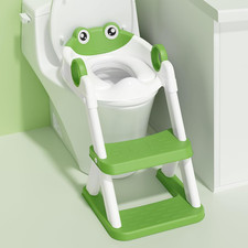 Frog Potty Training Seat, Upgrade Toddler Toilet Seat for Kids Boys Girls, 2 in