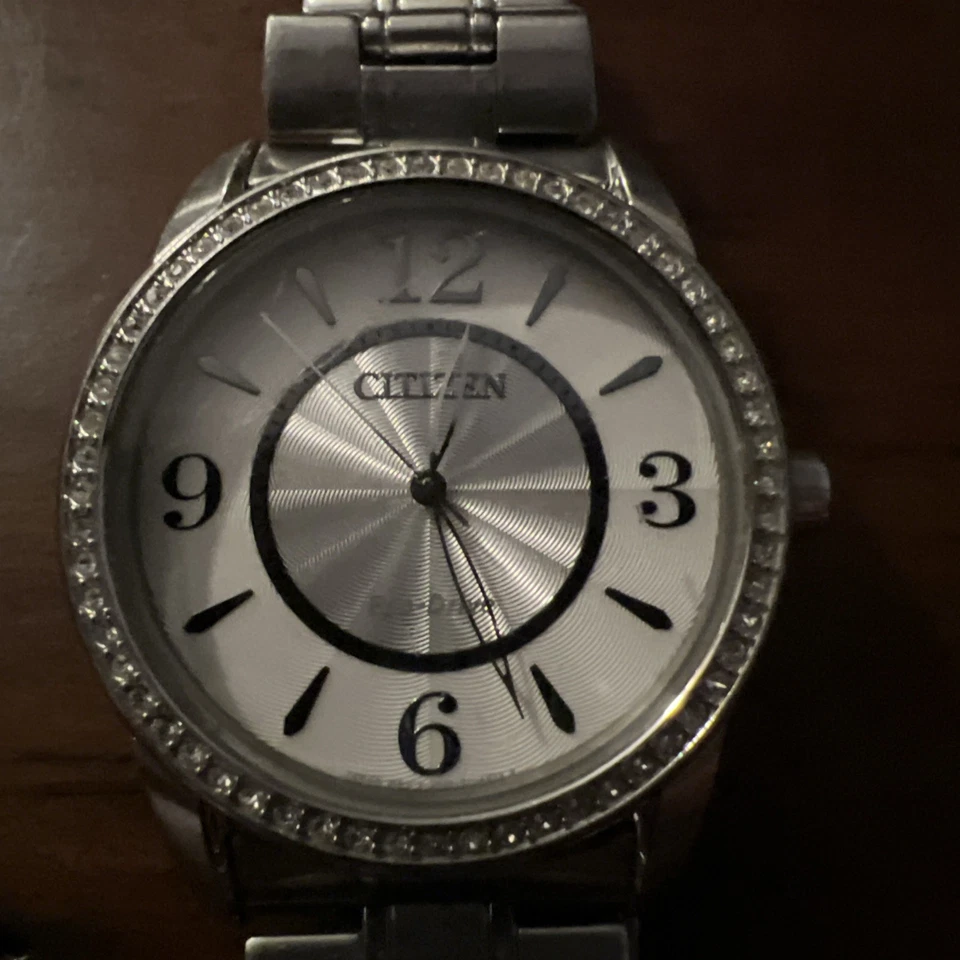 Citizen Women's Silhouette Silver Crystal Eco-Drive 39mm Watch J830-S094658 - Image 2 of 4