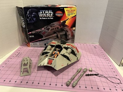 Star Wars POTF Snow Speeder Complete w/ Harpoon + Luke Figure Box
