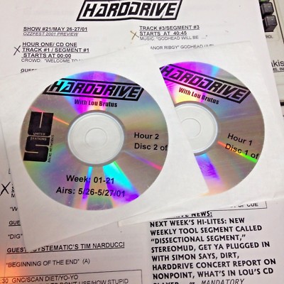 RADIO SHOW: HARDRIVE 5/26/01 OZZY OSBOURNE, TAPROOT, BLACK