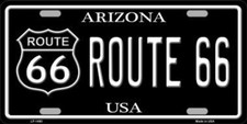 Route 66 Arizona Metal Tin License Plate Frame Tag Sign For Car Truck Home