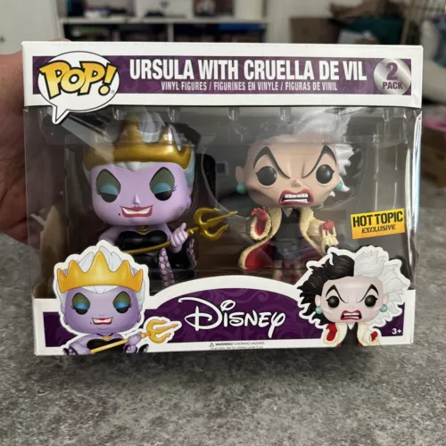 Funko POP! Disney: Ursula with Cruella De Vil 2 Pack - Hot Topic Exclusive