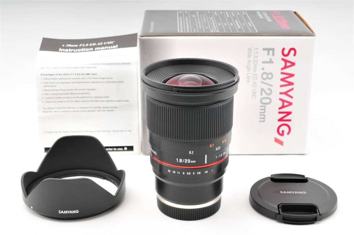 SAMYANG 20mm f1.8 ED AS UMC for sony e-mount | eBay SAMYANG 20mm f1.8 ED AS UMC for sony e-mount | eBay