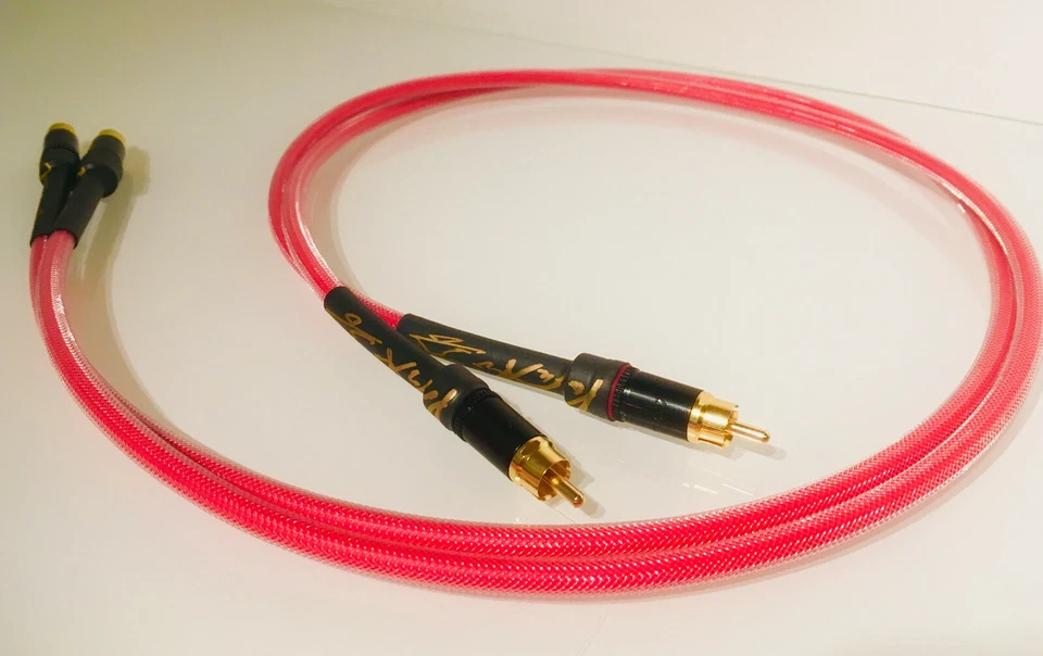 Audiophile Pine Tree Audio Red Prism RCA Interconnects Canare CUSTOM LENGTHS - Image 3 of 4