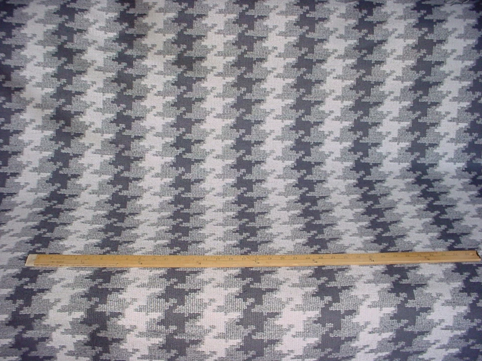 1-5/8Y Osborne Little F6693 Granagh Black Ivory Houndstooth Upholstery Fabric - Image 3 of 4