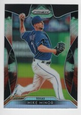 2019 Panini Prizm Baseball COSMIC HAZE PRIZM MIKE MINOR TEXAS RANGERS #69