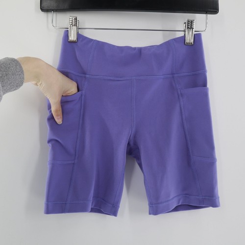 Athleta Bike Short Girl L Purple Ballet Active Wear Athletic Sports Yoga Fitness - Picture 4 of 11