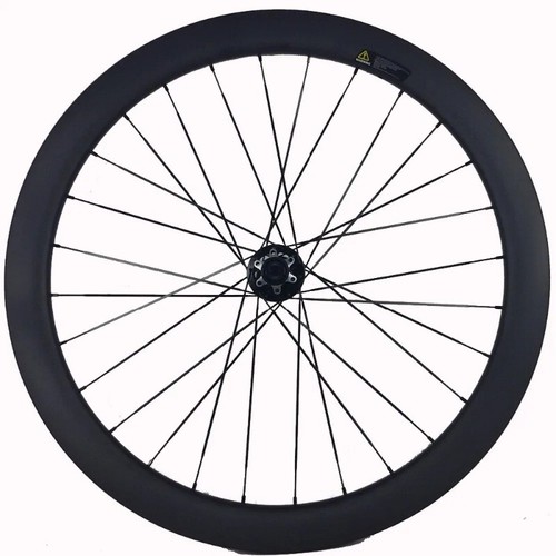 Juego de ruedas de bicicleta de carretera de ciclocross de fibra de carbono 700c cubierta de freno de disco 23/25x60 mm - Imagen 8 de 13