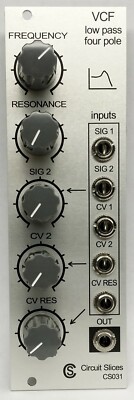 Circuit Slices Eurorack  Low Pass VCF (4 Pole) -- BRAND NEW