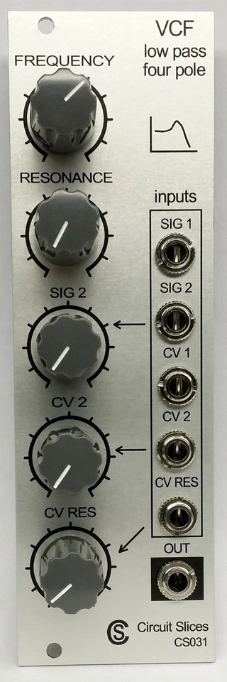 Circuit Slices Eurorack Tiefpass VCF (4-polig) -- BRANDNEU