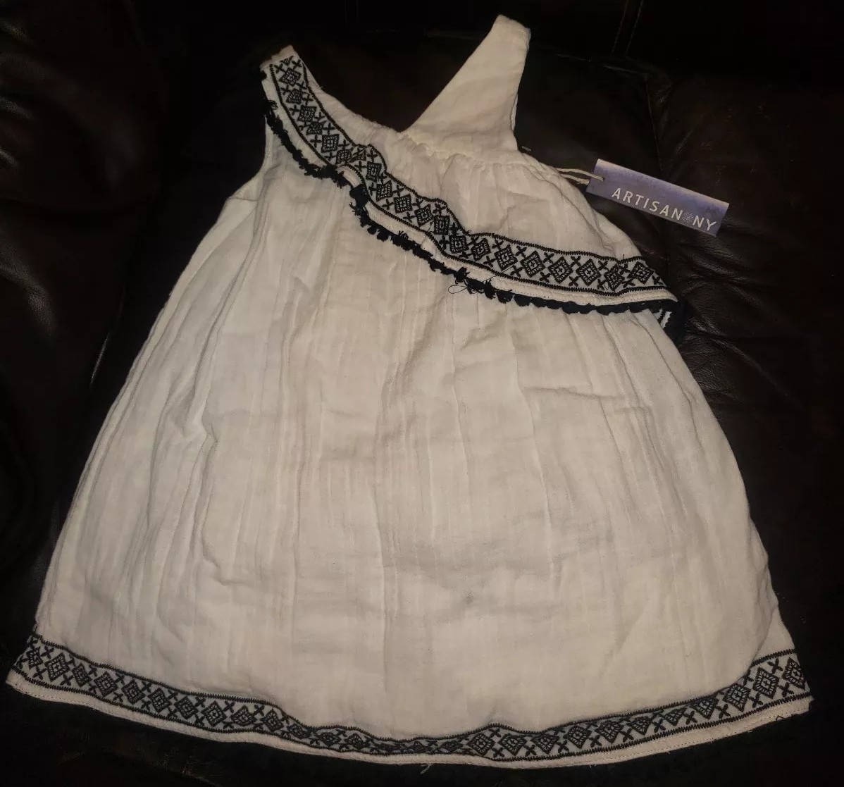 Artisan NY Toddler Girls Sleeveless White Lined Embroidered Fringed Dress Size 4 | eBay UK Artisan NY Toddler Girls Sleeveless White Lined Embroidered Fringed Dress Size 4 | eBay UK