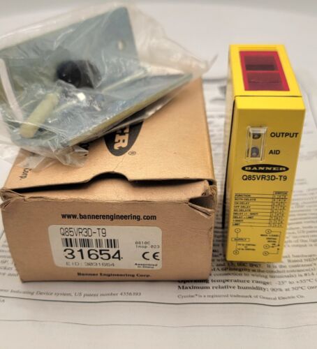 BANNER ENGENEERING SHORT-RANGE DIFFUSE SENSOR Q85VR3D-T9, 31654/ EID 3031654 - Picture 4 of 4