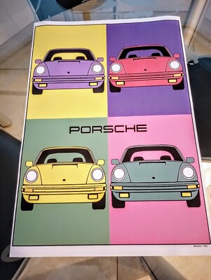 Porsche 911 Andy Warhol motif Framable Wall Art - 13