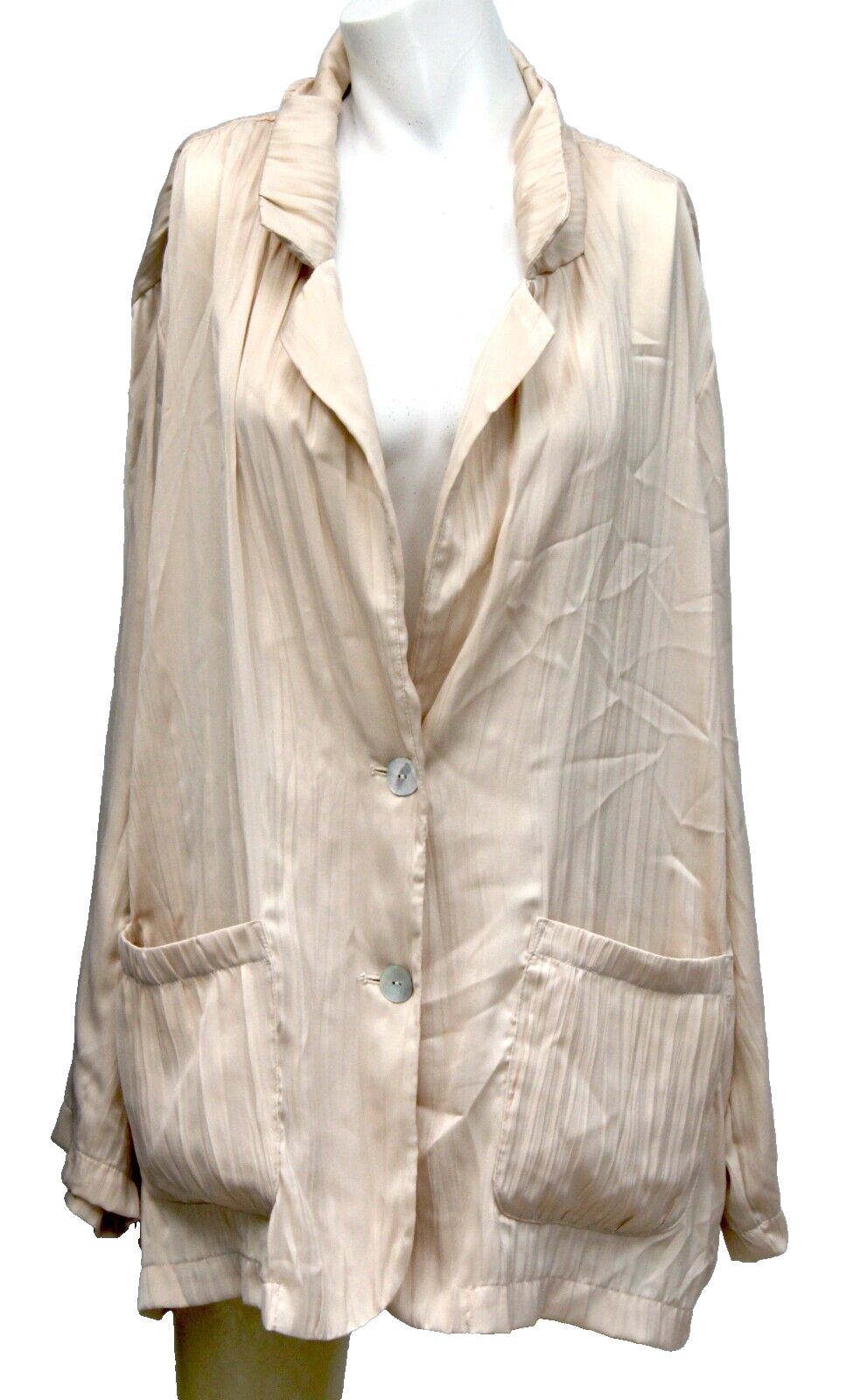 Zara Light Beige Women's Jacket Basic Outerwear L… - image 4