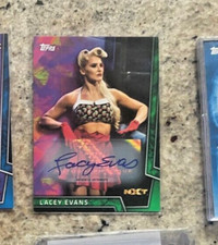 2018 Topps WWE Women's Division Lacey Evans Autograph RC #/150 Green