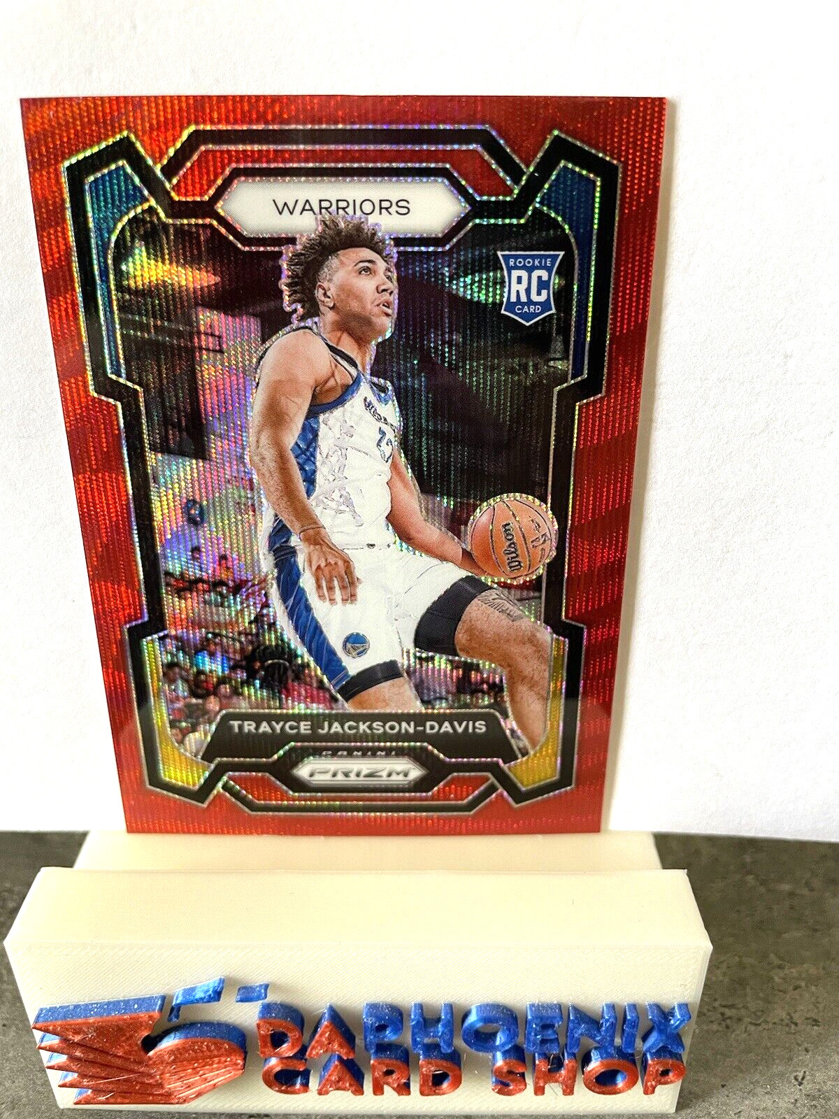 Trayce Jackson-Davis  Warriors 2023-24 Panini Prizm Ruby Wave Rookie #148