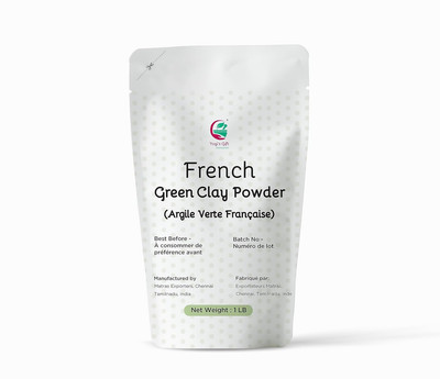 French Green Clay Powder 1Lb | Deep Facial Cleanser | Skin Softening Face Mask |