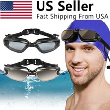 Mirror Clear Swimming Goggles Anti-UV Anti-Fog Water Sports Glasses Men Women US