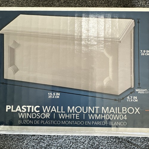 Gibraltar Mailbox Windsor White Wall-Mount WMH00W04 Factory Sealed NIB - Picture 9 of 9