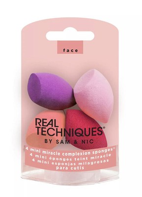 Real Techniques - Miracle Mini Complexion Sponge 4 Pack-Free Shipping!