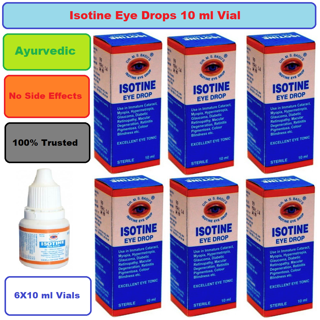 Buy 2 Get 1 Free Isotine Eye Drops Pure Herbal For Cataract Myopia