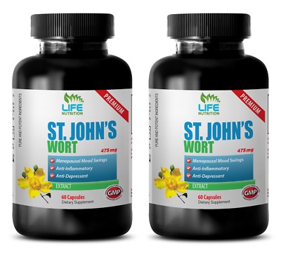 natural anti-depressant - St. John's Wort Extract 475mg - anxiety support 2B