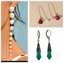 3 Pairs of Dangle Earrings Classic Women Drop Earrings Accessory