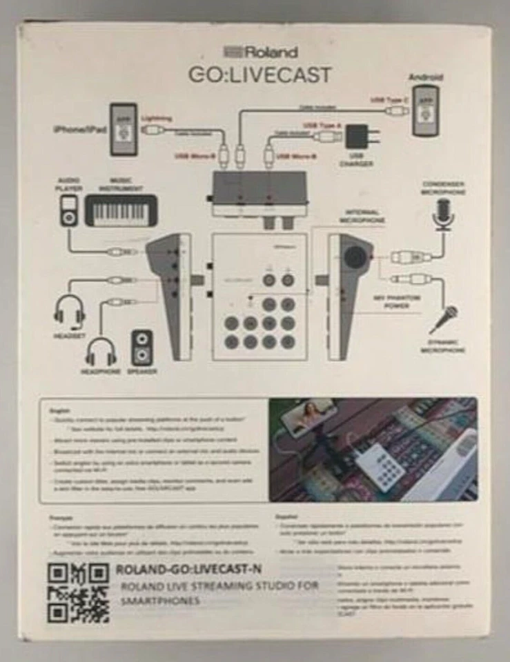 NEW Roland GO:LIVECAST Pro Production for Smartphone Livestreaming Studio Mixer - Image 3 of 4