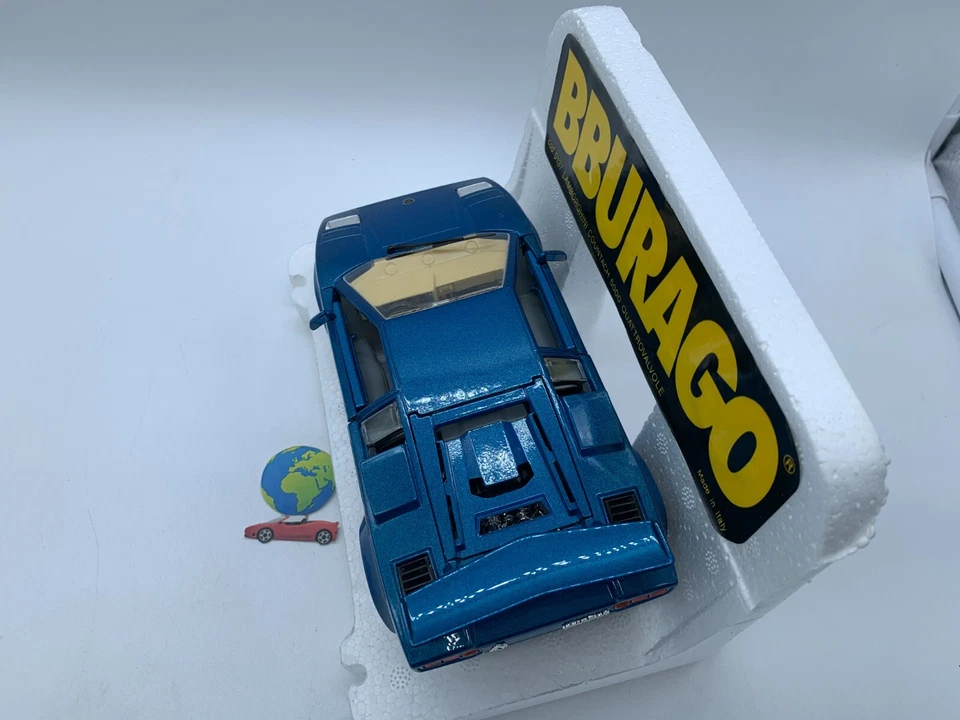Bburago Lamborghini Countach 5000, automodello scala 1:24 - 1:25, vintage (2727) - Immagine 3 di 4
