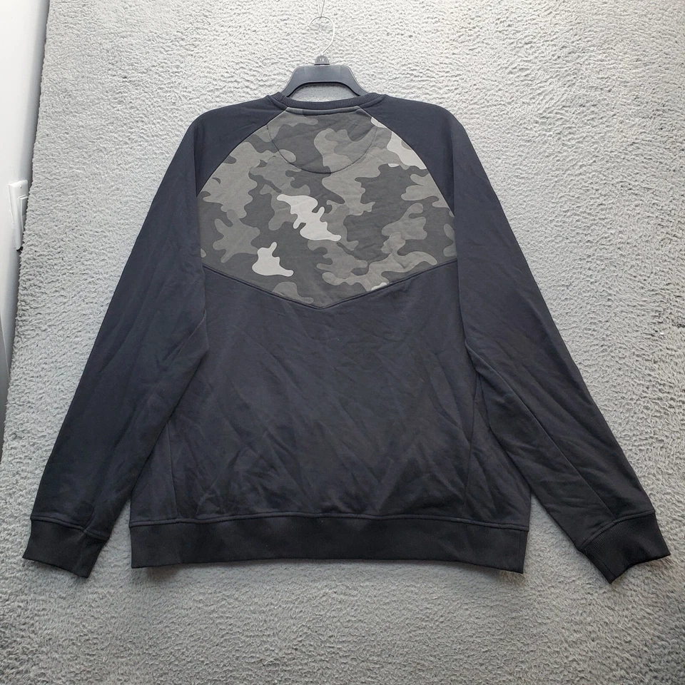 FILA Sudadera Para Hombres 2XL Multi Camuflaje Terry Francés Manga Larga Cuello Redondo Pullover Foto 2 de 4