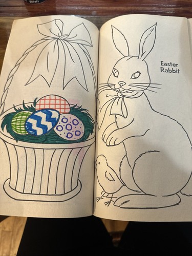 Vintage Whitman Coloring Book ~ Colortime 1961 ~ Mostly Blank - Picture 7 of 12