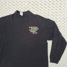 Vtg Microsoft Authorized Technical Education Center Promo Graphic T Shirt Large