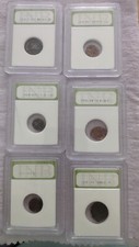 6 Ancient Roman Coins Various Eras