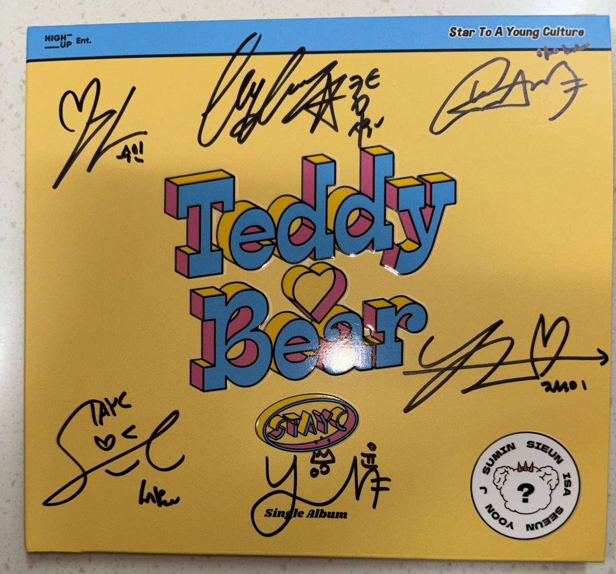 STAYC [Teddy Bear] All Member Autographed Signed Digipak Album | eBay