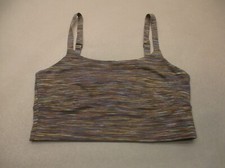 Prana Size M Womens Multicolor Unlined Wireless Pull On Fitted Sports Bra 6A