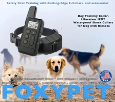 Dog Training Collar 1 Receiver IPX7 Waterproof Shock Collars for Dog with Remote