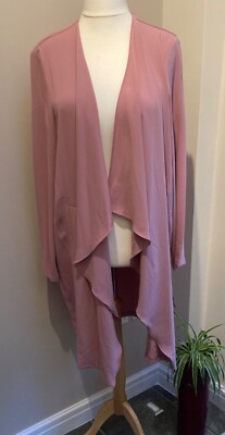 Nine West Staubmantel Gr. XL hellrosa Wasserfall vorne besondere Anlässe