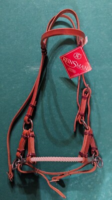 Reinsman Single Rope Sidepull Harness Leather 5/8''
