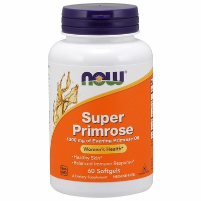 Super Primrose 1300 mg 60 Softgels By Now Foods