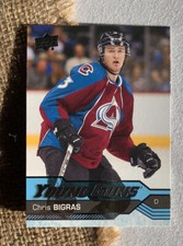 CHRIS BIGRAS #245 2016 17 UPPER DECK ROOKIE YOUNG GUNS COLORADO AVALANCHE NM-MT