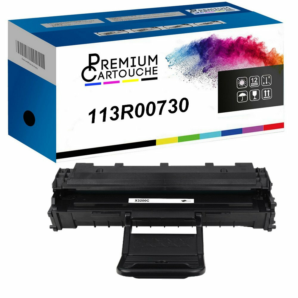 Toner 113R00730 compatible Xerox noir pour imprimer vos rapports professionnels