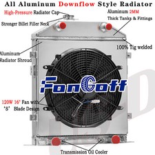 4 Row Radiator Shroud Fan For 1946-48 Ford Super Deluxe Mercury Flathead Engine 4 Row Radiator Shroud Fan For 1946-48 Ford Super Deluxe Mercury Flathead Engine