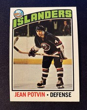 Jean Potvin 1976 Topps #93 Mint Islanders